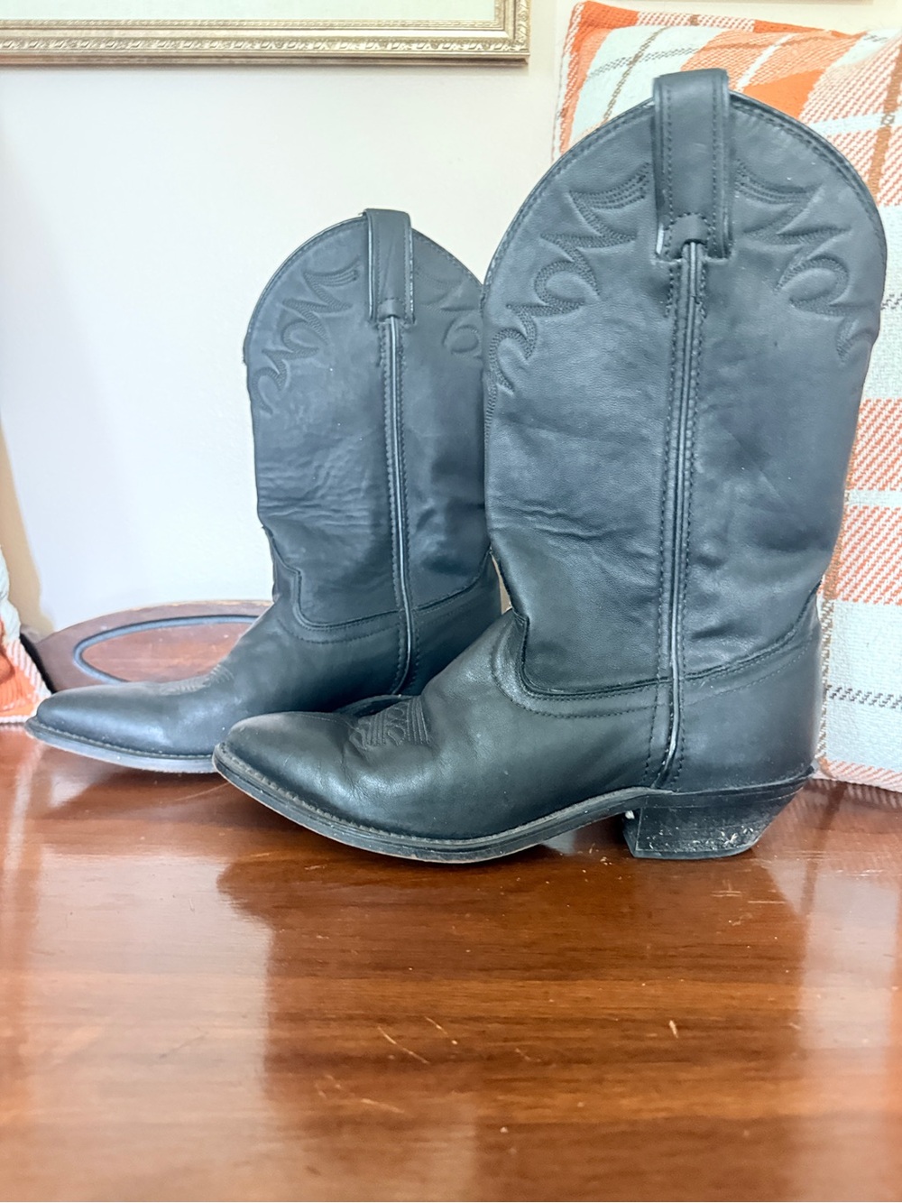 Laredo Black Women's Western Heeled Boots